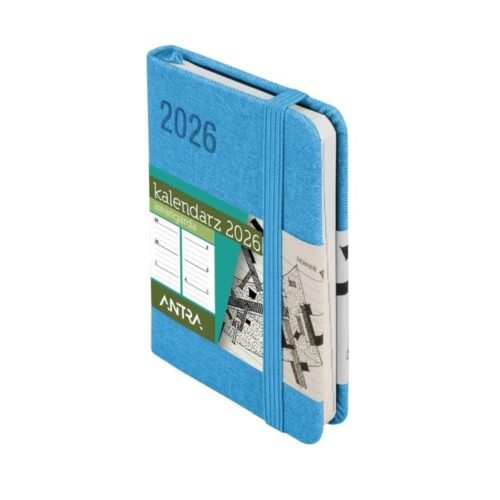 Kalendarz 2026 A7 Awangarda TDW niebieski