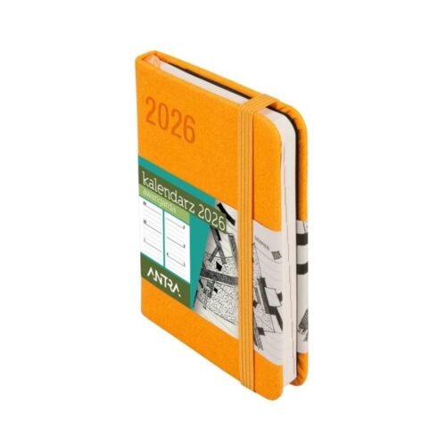 Kalendarz 2026 A7 Awangarda TDW pomarańczowy
