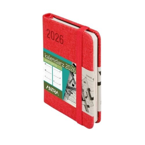 Kalendarz 2026 A7 Awangarda TDW czerwony