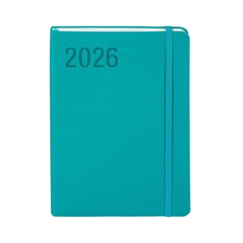 Kalendarz 2026 A5 Minimalizm turkus TNS