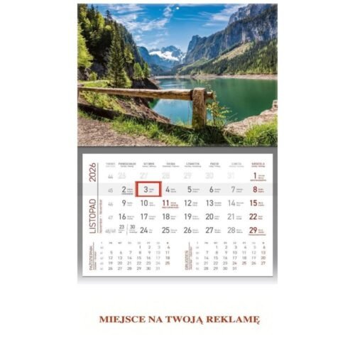 Kalendarz 2026 ścienny jednodzielny Górskie...