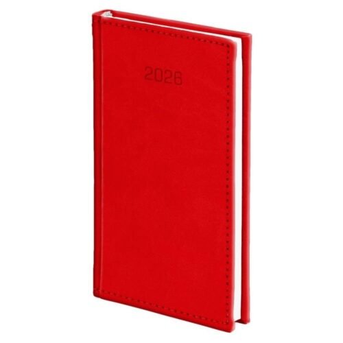 Kalendarz 2026 A6 tygodniowy Vivella czerwony
