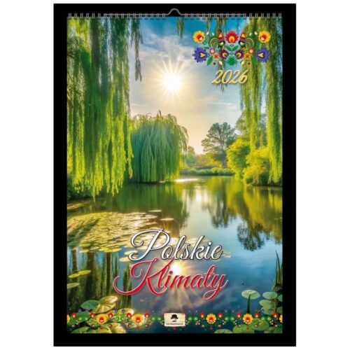 Kalendarz 2026 A3 ścienny jednostronny kwiaty