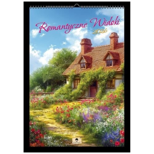 Kalendarz 2026 A3 ścienny romantyczne widoki