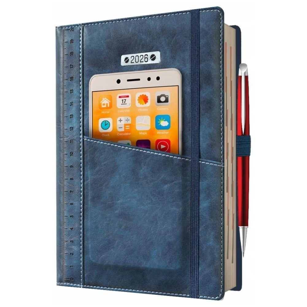 Kalendarz 2026 A5 dzienny biznes planer pastelowy