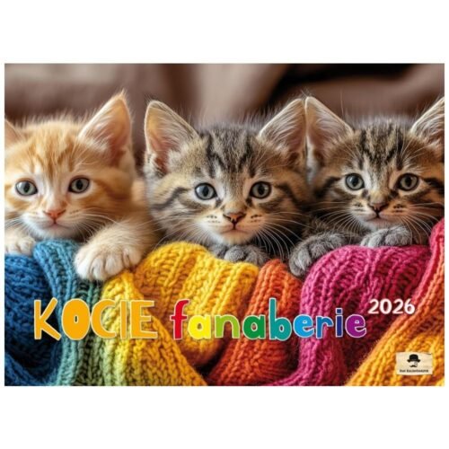 Kalendarz 2026 Ścienny albumowy kocie fanaberie
