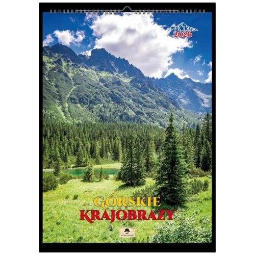 Kalendarz 2026 A4 ścienny na spirali krajobrazy