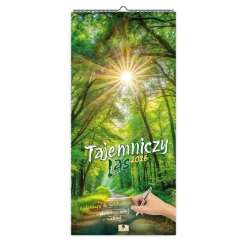 Kalendarz 2026 paskowy szeroki tajemniczy las