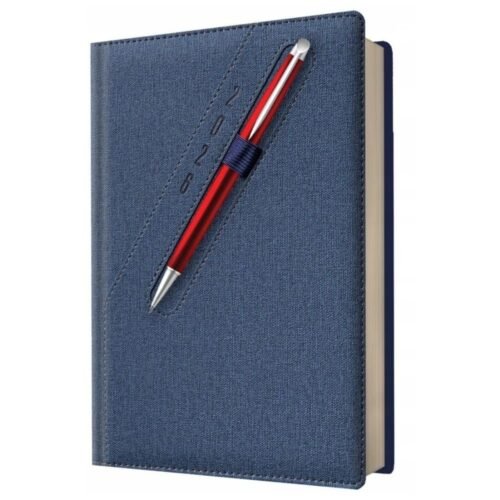 Kalendarz 2026 A5 dzienny z kieszonką i gumką