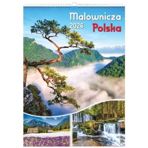 Kalendarz 2026 wieloplanszowy malownicza Polska