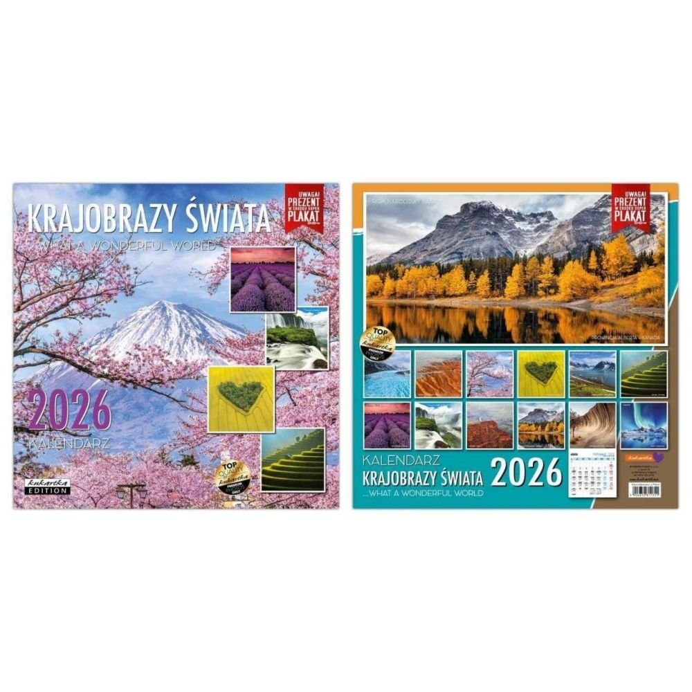 Kalendarz 2026 ścienny Classic Krajobrazy świata