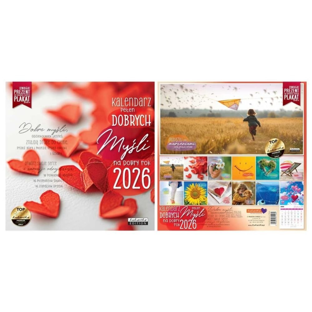 Kalendarz 2026 ścienny Classic Dobrych myśli