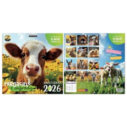 Kalendarz 2026 ścienny Classic Przyjaciele z...