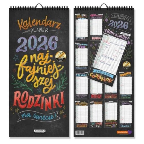 Kalendarz 2026 ścienny planer Najfajniejszej...
