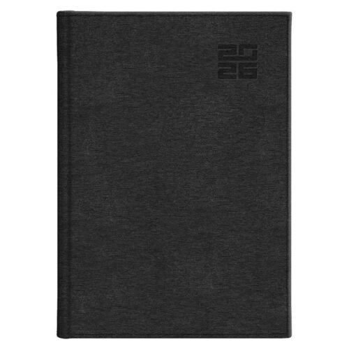 Kalendarz 2026 B5 dzienny Aluminium czarny