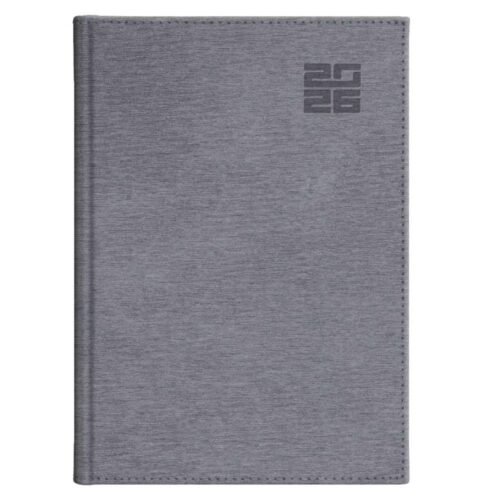 Kalendarz 2026 B5 tygodniowy Aluminium srebrny