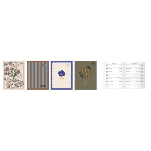 Kalendarzyk 2026 64 strony MO 8x10,5cm mix