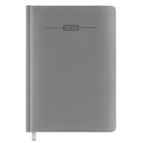 Kalendarz książkowy 2026 A5 szary EASY