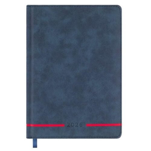 Kalendarz książkowy 2026 A5 niebieski EASY