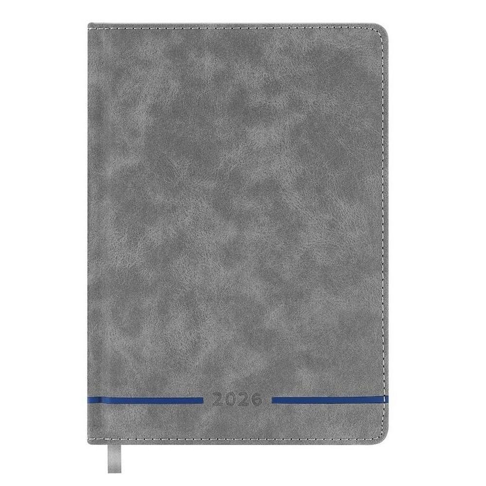 Kalendarz książkowy 2026 A5 szary EASY