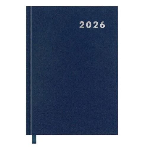 Kalendarz książkowy 2026 A5 niebieski EASY