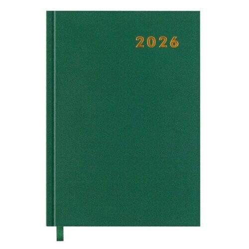 Kalendarz książkowy 2026 A5 zielony EASY