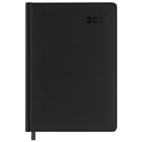 Kalendarz książkowy 2026 A4 czarny EASY