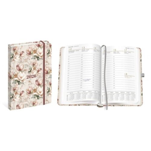 Kalendarz 2026 książkowy A5/192K Mat+UV Magnol
