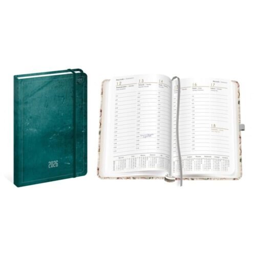 Kalendarz 2026 książkowy A5/192K Mat+UV Azure