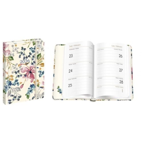 Kalendarz 2026 książkowy A6/192K Mat+UV Blossom