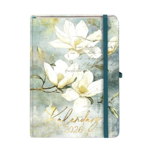 Kalendarz 2026 B6 Botanical TDW Magnolia
