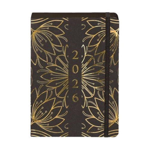 Kalendarz 2026 A5 Kraft DNS kwiaty