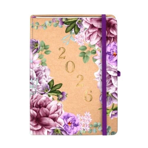 Kalendarz 2026 A5 Kraft TNS Lilie