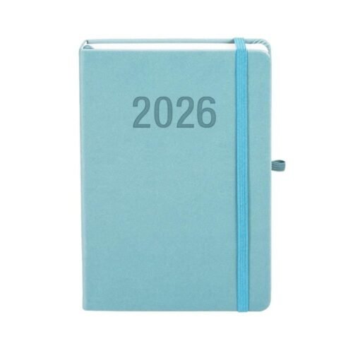 Kalendarz 2026 A5 Memofix DNS błękitny