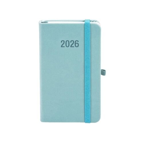 Kalendarz 2026 A6 Memofix TDW błękitny