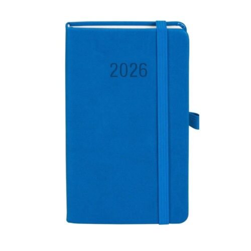 Kalendarz 2026 A6 Memofix TDW niebieski