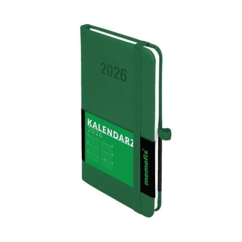 Kalendarz 2026 A6 Memofix TDW zielony