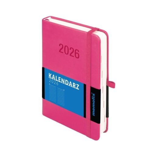 Kalendarz 2026 B6 Memofix DNS różowy