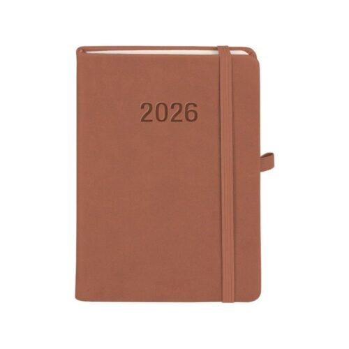 Kalendarz 2026 B6 Memofix TDW mocha mousse