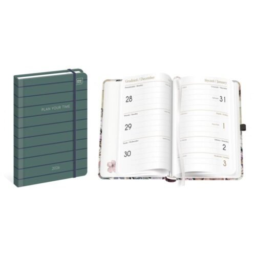 Kalendarz 2026 książkowy B6/192K Mat+UV Navy