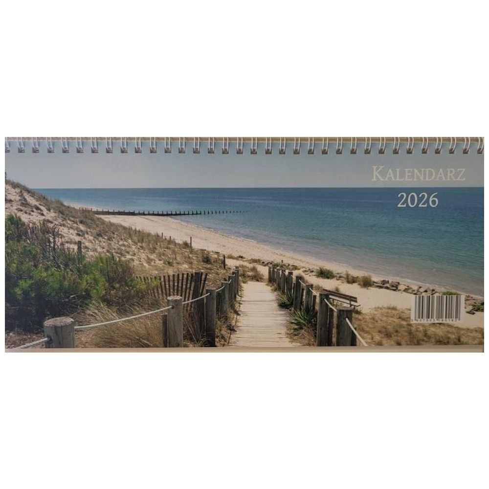 Kalendarz 2026 biurkowy stojący poziomy jednostr.