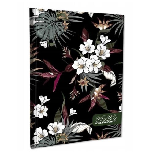 Kalendarz 2026 A5 tygodniowy notatka Kwiaty