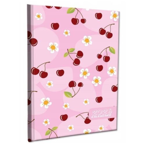 Kalendarz 2026 A5 tygodniowy notatka Wisienki