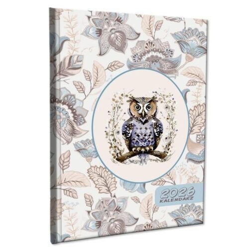 Kalendarz 2026 A5 tygodniowy notatka Sowa