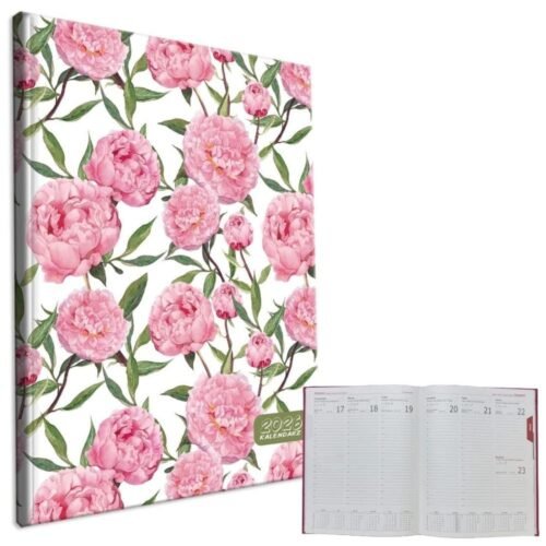 Kalendarz 2026 A4 tygodniowy Peonie