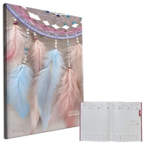 Kalendarz 2026 A4 tygodniowy Łapacze Pastel