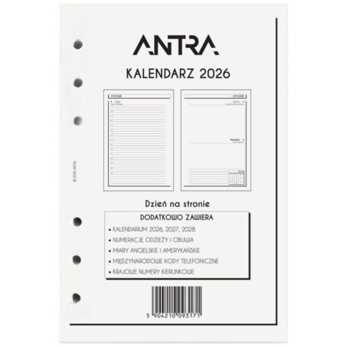 Wkład kalendarzowy 2026 A5 DNS