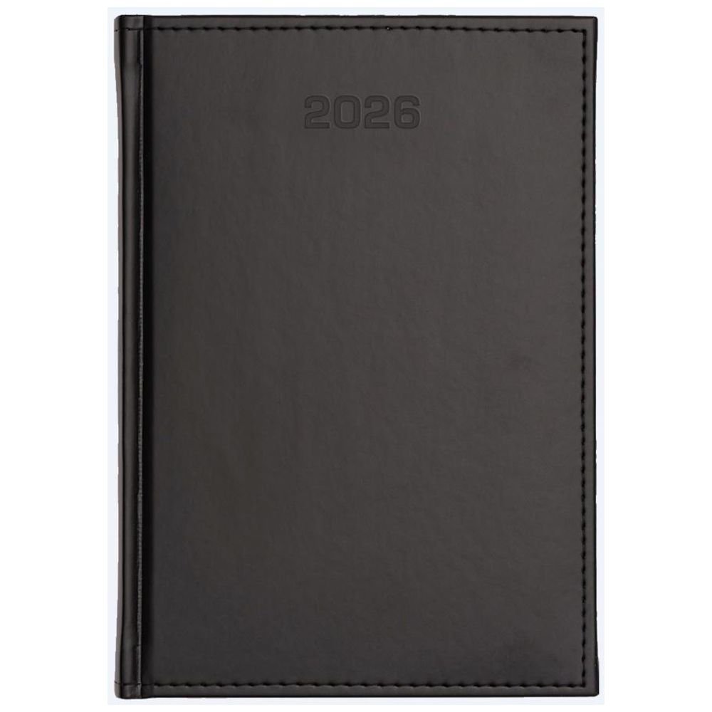 Kalendarz 2026 dzienny A4 Vivella czarny