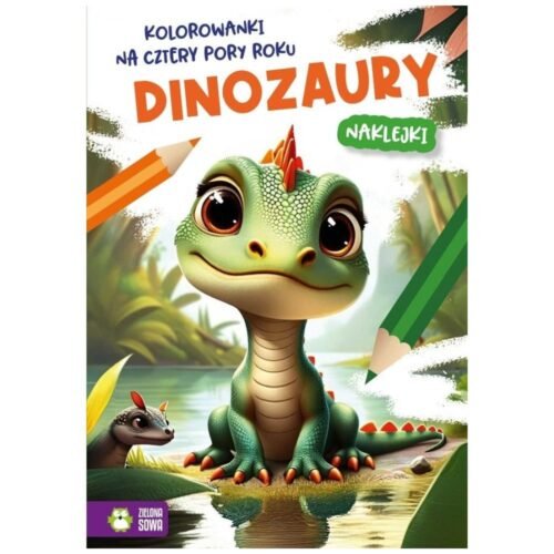 Kolorowanki na cztery pory roku. Dinozaury