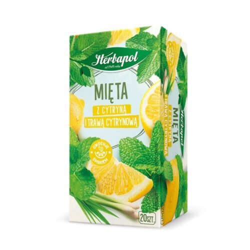 Herbata Ziołowa Mięta z Cytryną i Trawą Cytrynową